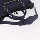 BALENCIAGA The Giant City Bag Leather Outlet 2way Navy 281770 Auth ep14879SAM-8