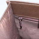 BURBERRY Nova Check Hand Bag Canvas Black Silver Auth ep14880-20