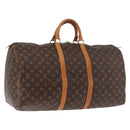 LOUIS VUITTON Monogram Keepall 55 Boston Bag M41424 LV Auth ep14882-1