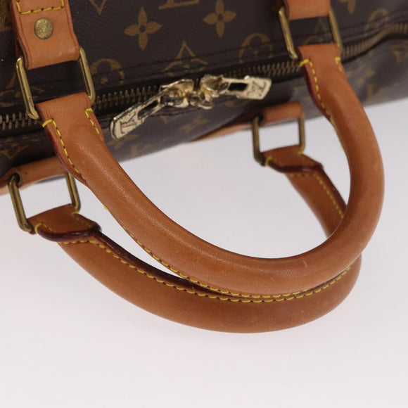 LOUIS VUITTON Monogram Keepall 55 Boston Bag M41424 LV Auth ep14882