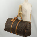 LOUIS VUITTON Monogram Keepall 60 Boston Bag M41422 LV Auth ep14883V-22