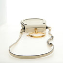 Chloe Nile Hand Bag Leather 2way Ivory Gold Auth ep14885V-9