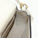 Chloe Nile Hand Bag Leather 2way Ivory Gold Auth ep14885V-24