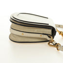 Chloe Nile Hand Bag Leather 2way Ivory Gold Auth ep14885V-4