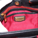 Miu Miu Matelasse Hand Bag Leather 2way Black Gold Auth ep14886-43