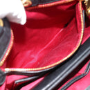 Miu Miu Matelasse Hand Bag Leather 2way Black Gold Auth ep14886-21