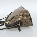 GUCCI GG Crystal Bag Coated Canvas 2way Outlet Beige Gold 341504 Auth ep14887V-4
