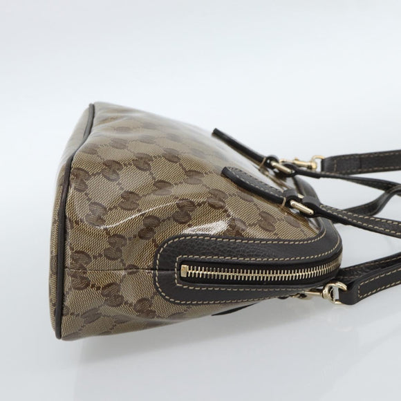 GUCCI GG Crystal Bag Coated Canvas 2way Outlet Beige Gold 341504 Auth ep14887V