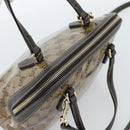 GUCCI GG Crystal Bag Coated Canvas 2way Outlet Beige Gold 341504 Auth ep14887V-6