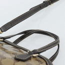 GUCCI GG Crystal Bag Coated Canvas 2way Outlet Beige Gold 341504 Auth ep14887V-8