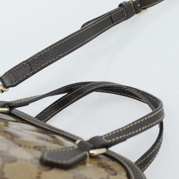 GUCCI GG Crystal Bag Coated Canvas 2way Outlet Beige Gold 341504 Auth ep14887V