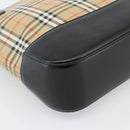 Burberrys Nova Check Tote Bag Canvas Leather Beige Gold Auth ep14891A-13