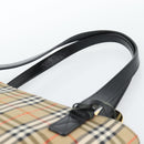 Burberrys Nova Check Tote Bag Canvas Leather Beige Gold Auth ep14891A-8