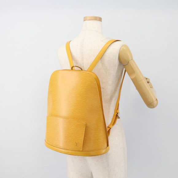 LOUIS VUITTON Epi Coblanc Schoudertas Geel M52293 LV Auth ep14894