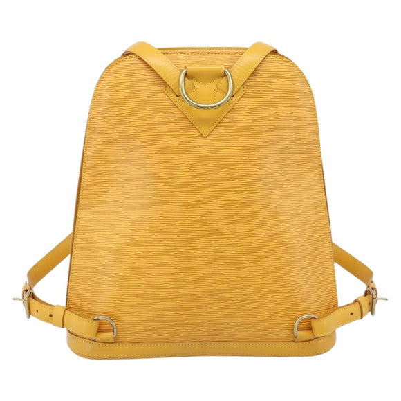 LOUIS VUITTON Epi Coblanc Schoudertas Geel M52293 LV Auth ep14894