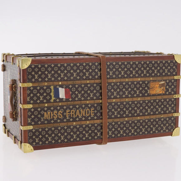 LOUIS VUITTON Miss France Paper Weight Brown M99408 LV Auth ep14897A