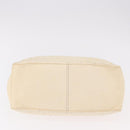 CELINE Boogie bag Hand Bag Leather Ivory Silver Auth ep14898-6