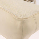 CELINE Boogie bag Hand Bag Leather Ivory Silver Auth ep14898-16