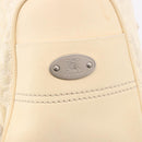 CELINE Boogie bag Hand Bag Leather Ivory Silver Auth ep14898-17