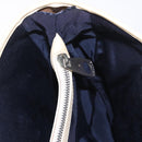 CELINE Boogie bag Hand Bag Leather Ivory Silver Auth ep14898-25