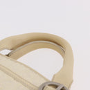 CELINE Boogie bag Hand Bag Leather Ivory Silver Auth ep14898-9