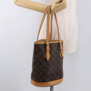 LOUIS VUITTON Monogram Bucket PM Shoulder Bag M42238 LV Auth ep14899V-28