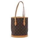 LOUIS VUITTON Monogram Bucket PM Shoulder Bag M42238 LV Auth ep14899V-2