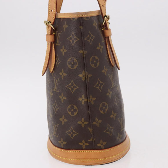 LOUIS VUITTON Monogram Bucket PM Shoulder Bag M42238 LV Auth ep14899V