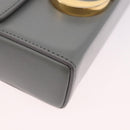 Christian Dior 30 Montaigne Shoulder Bag Leather Gray Gold Auth ep14902-9