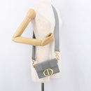 Christian Dior 30 Montaigne Shoulder Bag Leather Gray Gold Auth ep14902-23