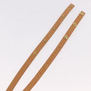 LOUIS VUITTON Shoulder Strap Leather 44.5"" Beige LV Auth ep14904-6