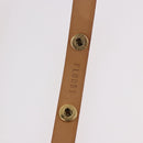 LOUIS VUITTON Shoulder Strap Leather 44.5"" Beige LV Auth ep14904-8