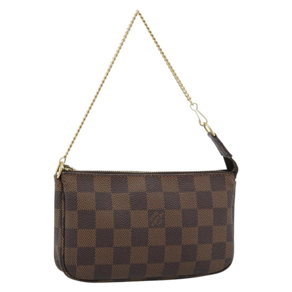 LOUIS VUITTON Damier Ebene Mini Pochette Accessoires Pouch N58009 Auth ep14905V