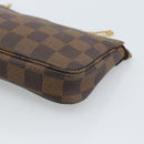 LOUIS VUITTON Damier Ebene Mini Pochette Accessoires Pouch N58009 Auth ep14905V-10