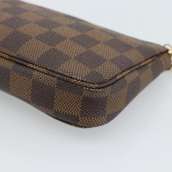 LOUIS VUITTON Damier Ebene Mini Pochette Accessoires Pouch N58009 Auth ep14905V