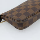 LOUIS VUITTON Damier Ebene Mini Pochette Accessoires Pouch N58009 Auth ep14905V-13
