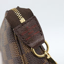 LOUIS VUITTON Damier Ebene Mini Pochette Accessoires Pouch N58009 Auth ep14905V-14