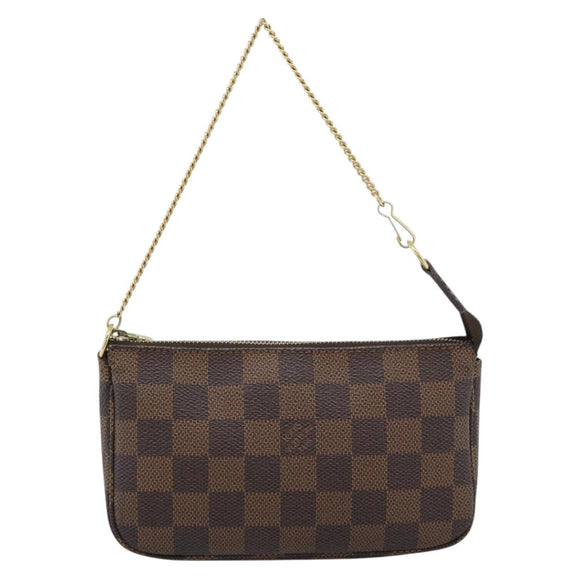 LOUIS VUITTON Damier Ebene Mini Pochette Accessoires Pouch N58009 Auth ep14905V