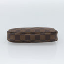 LOUIS VUITTON Damier Ebene Mini Pochette Accessoires Pouch N58009 Auth ep14905V-9