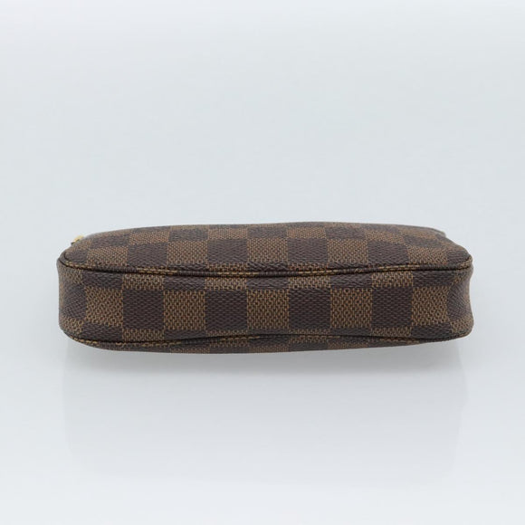 LOUIS VUITTON Damier Ebene Mini Pochette Accessoires Pouch N58009 Auth ep14905V