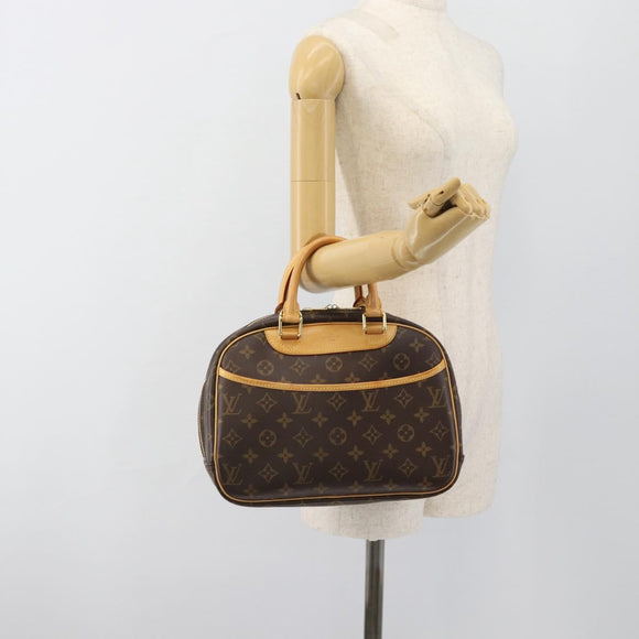 LOUIS VUITTON Monogram Trouville Hand Bag M42228 LV Auth ep14907V