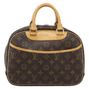 LOUIS VUITTON Monogram Trouville Hand Bag M42228 LV Auth ep14907V-13