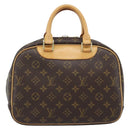 LOUIS VUITTON Monogram Trouville Hand Bag M42228 LV Auth ep14907V-2