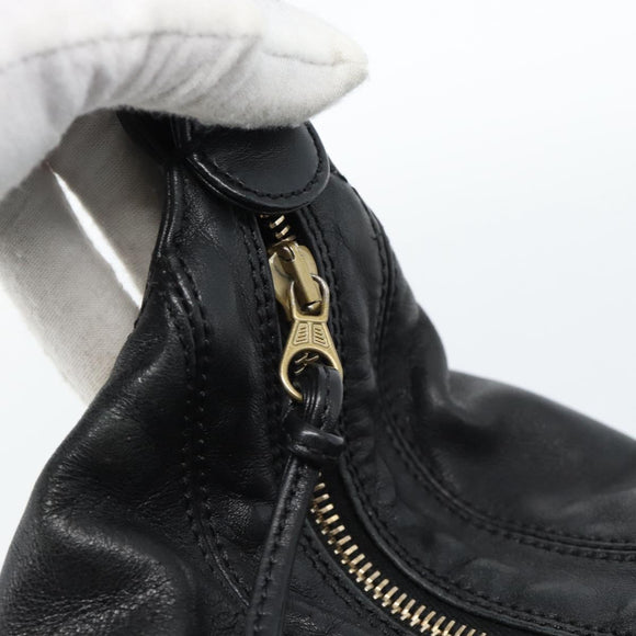 CHANEL Shoulder Bag Calf Skin Black CC Auth ep14908SAV