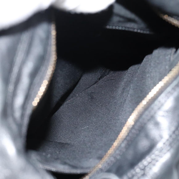 CHANEL Shoulder Bag Calf Skin Black CC Auth ep14908SAV