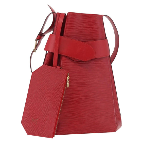 LOUIS VUITTON Epi Sac Depaule GM Shoulder Bag Red M80197 LV Auth ep14911A