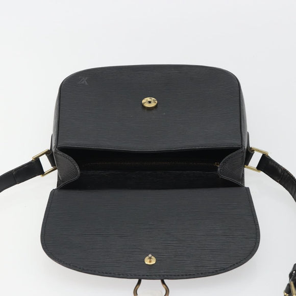 LOUIS VUITTON Epi Saint Cloud GM Shoulder Bag Black Noir M52192 LV Auth ep14912
