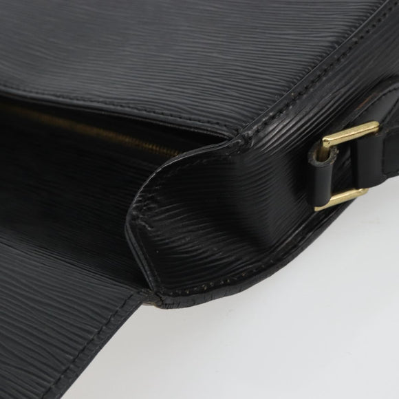 LOUIS VUITTON Epi Saint Cloud GM Shoulder Bag Black Noir M52192 LV Auth ep14912