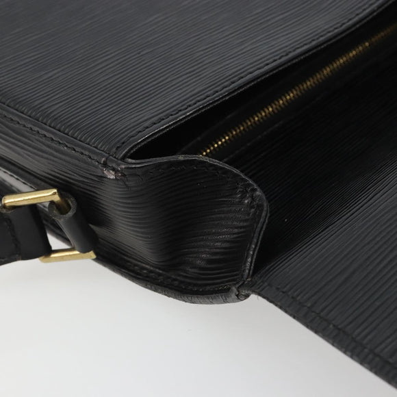 LOUIS VUITTON Epi Saint Cloud GM Shoulder Bag Black Noir M52192 LV Auth ep14912