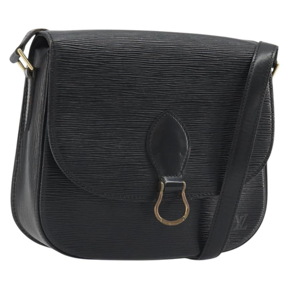 LOUIS VUITTON Epi Saint Cloud GM Shoulder Bag Black Noir M52192 LV Auth ep14912